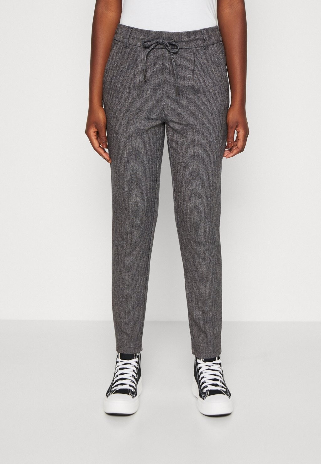 

Брюки Onlpoptrash Elise Easy Pant ONLY, цвет dark grey melange