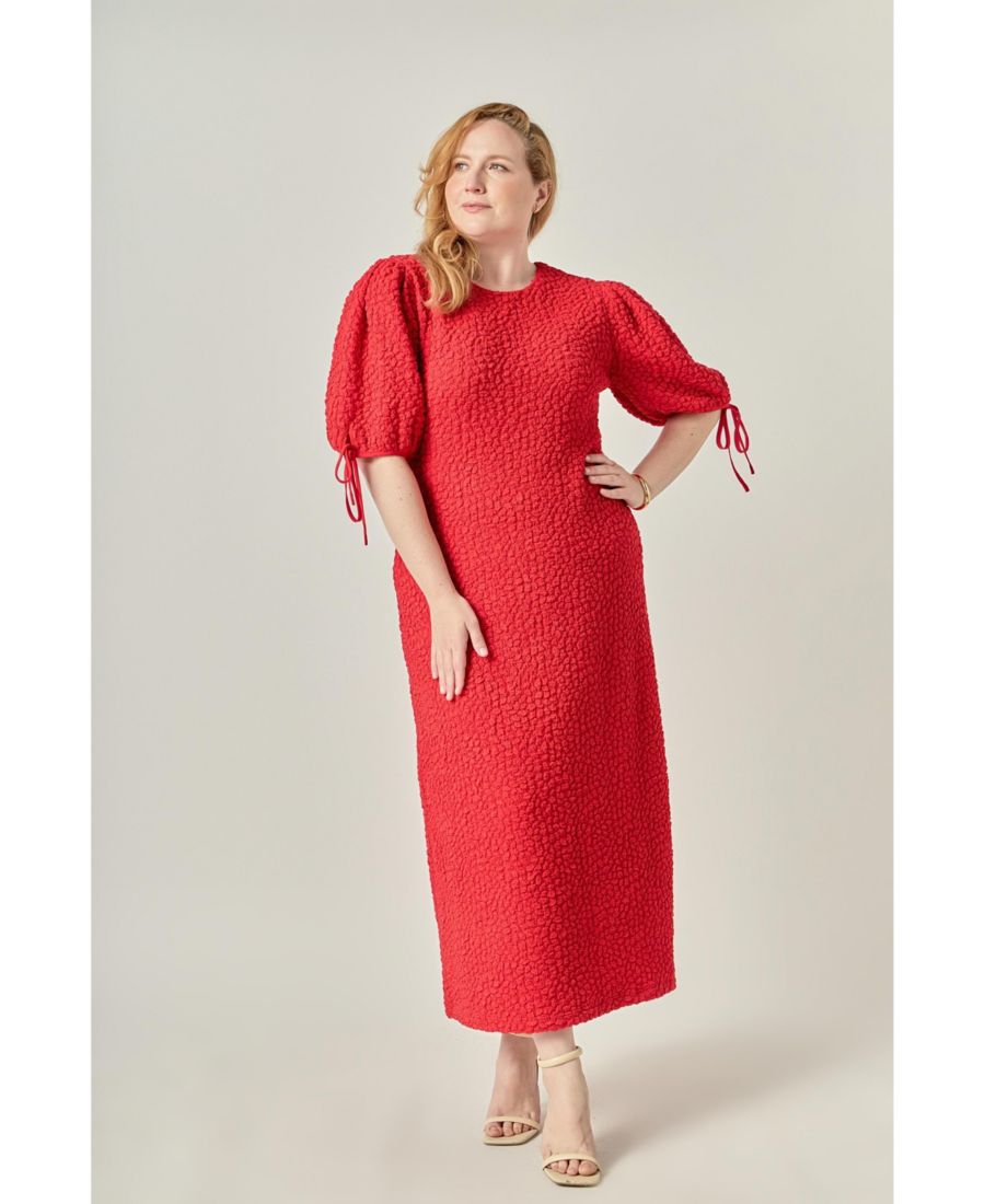 

Женское миди-платье со сборками English Factory, No Color