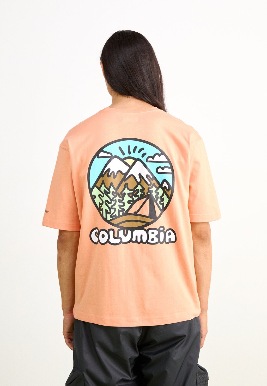 

Принт на футболке CAMP KELLER GRAPHIC TEE Columbia, абрикос