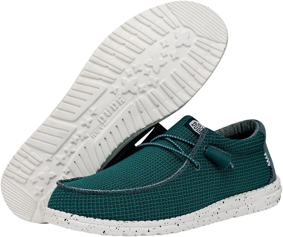 Мокасины мужские HEYDUDE Wally Sport Mesh, бирюзовый — фото 3