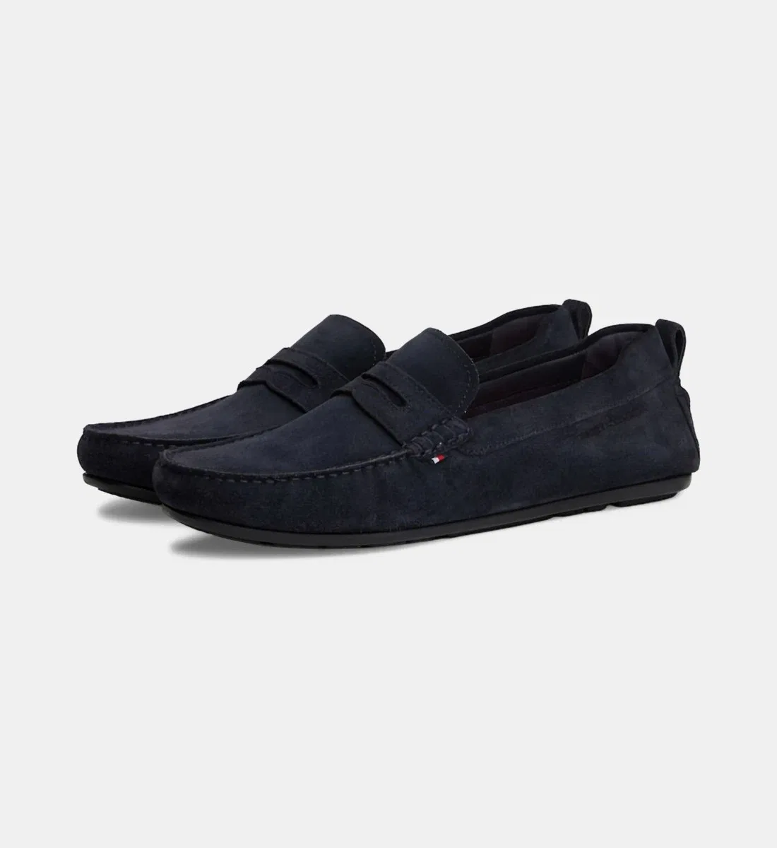 Tommy Hilfiger Мокасины Driver из кожи, синий — фото 2