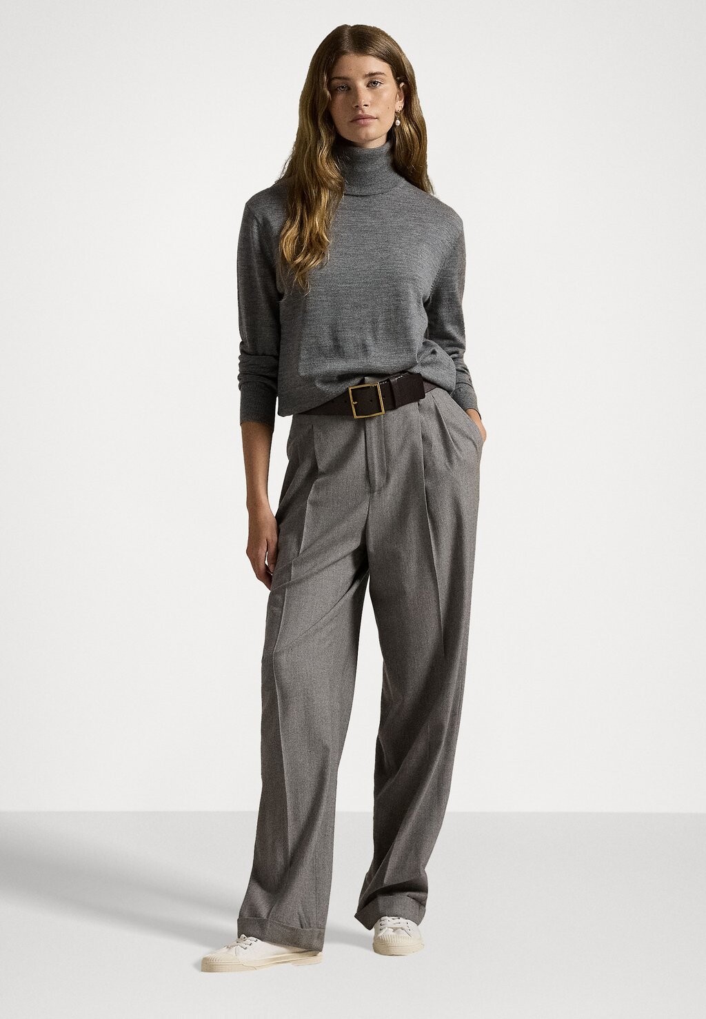

Вязаный свитер WOOL TURTLENECK SWEATER Ralph Lauren, серый