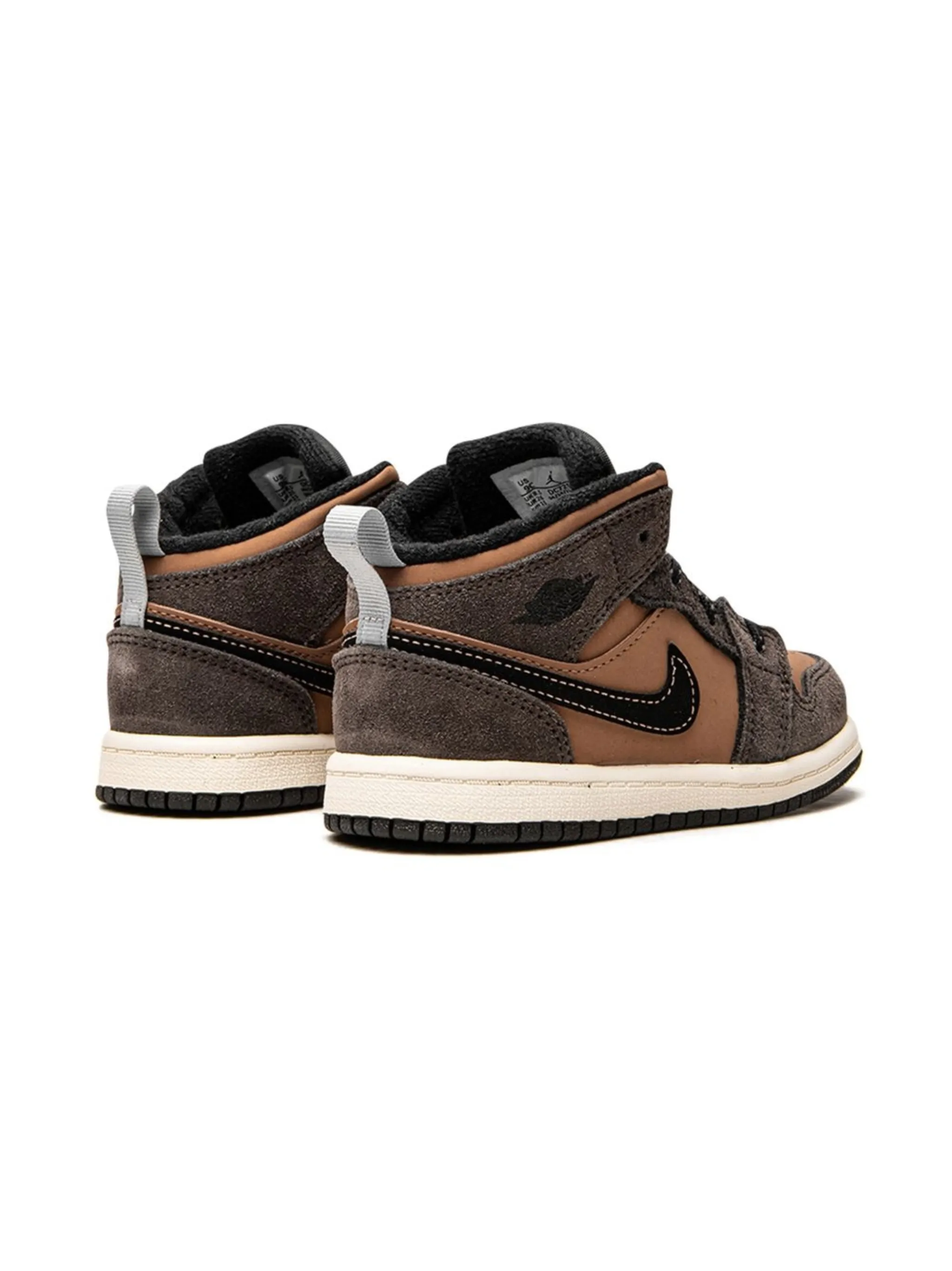 Кроссовки Jordan 1 Mid SE Jordan Kids, коричневый — фото 3