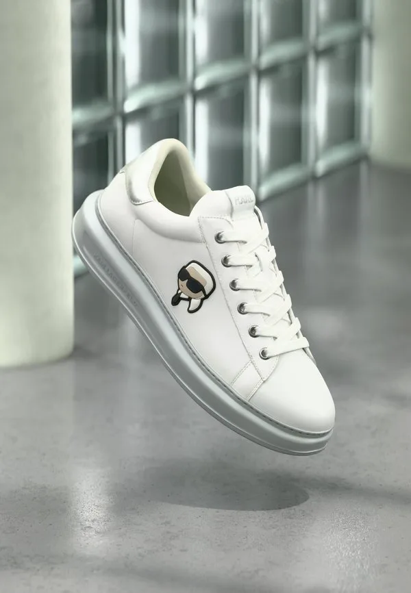 Мужские кроссовки kapri на шнуровке Karl Lagerfeld, White/Silver-Coloured