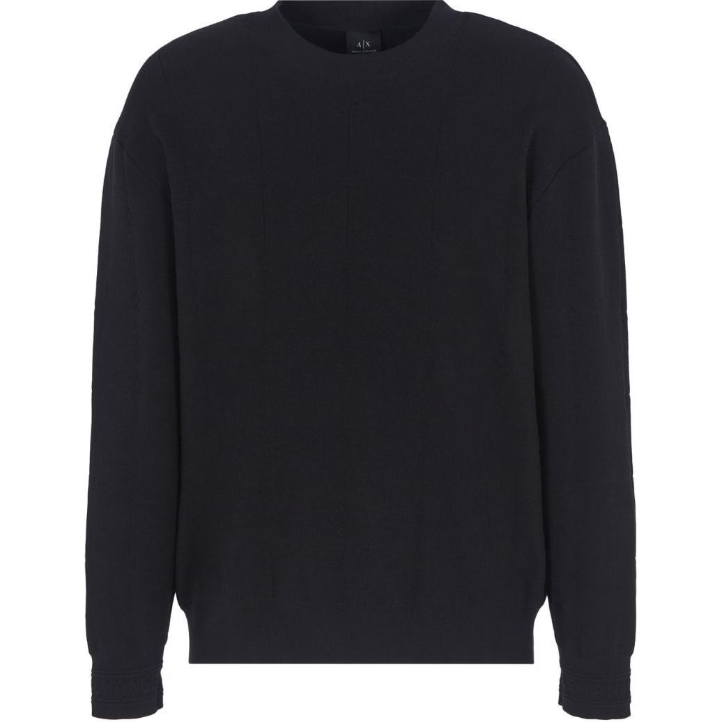 

Черный джемпер с жаккардовым узором ARMANI EXCHANGE