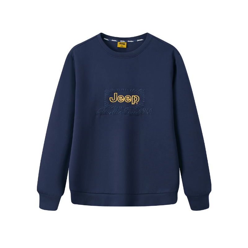 

Свитшот с круглым вырезом Unisex Jeep, темно-синий