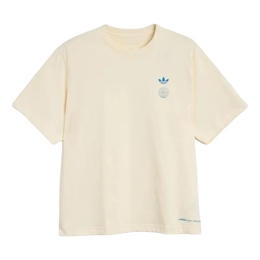 Футболка Adidas x Bad Bunny DtMF Tour Merch Barcelona, цвет 'Бежевый' — фото 2