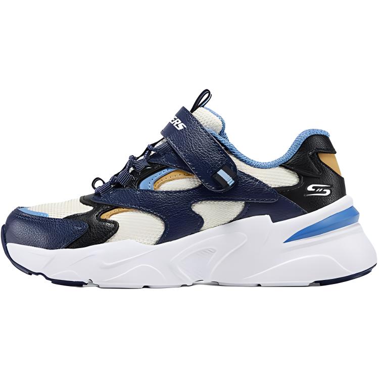 

Skechers Kids Детские кроссовки для мальчиков, износостойкие, низкие, синие