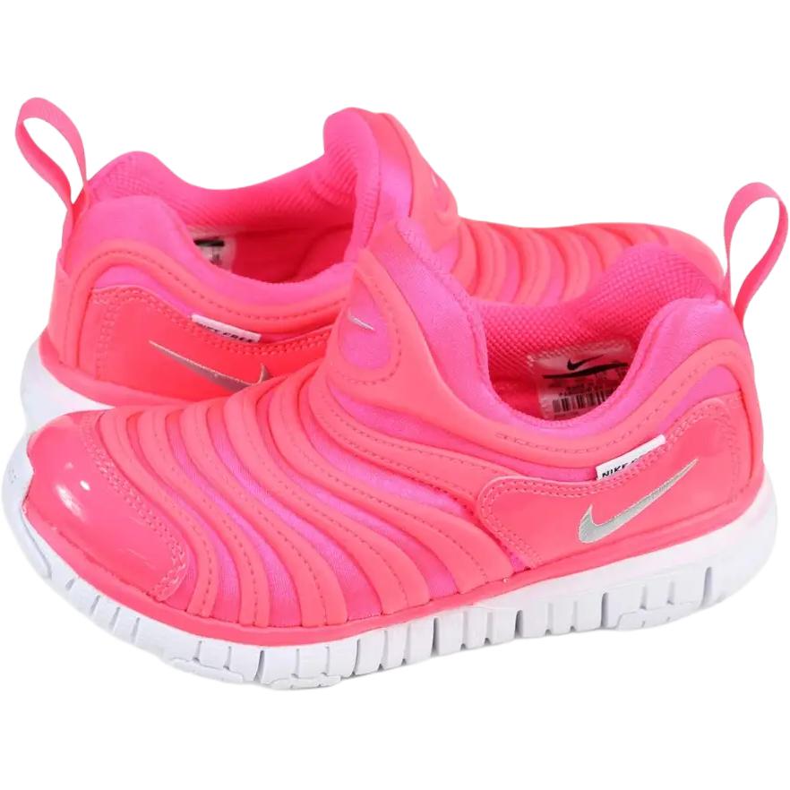 Nike Динамо фри лоу топ детские повседневные кроссовки pink kids' — фото 3