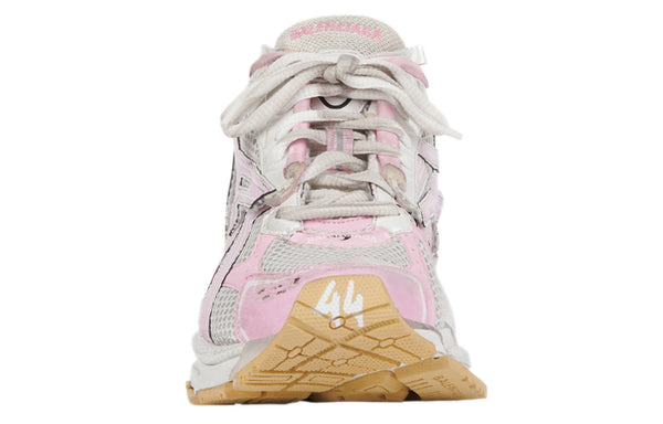 Кроссовки runner sneakers 'white baby pink mesh and nylon' Balenciaga, белый — фото 3