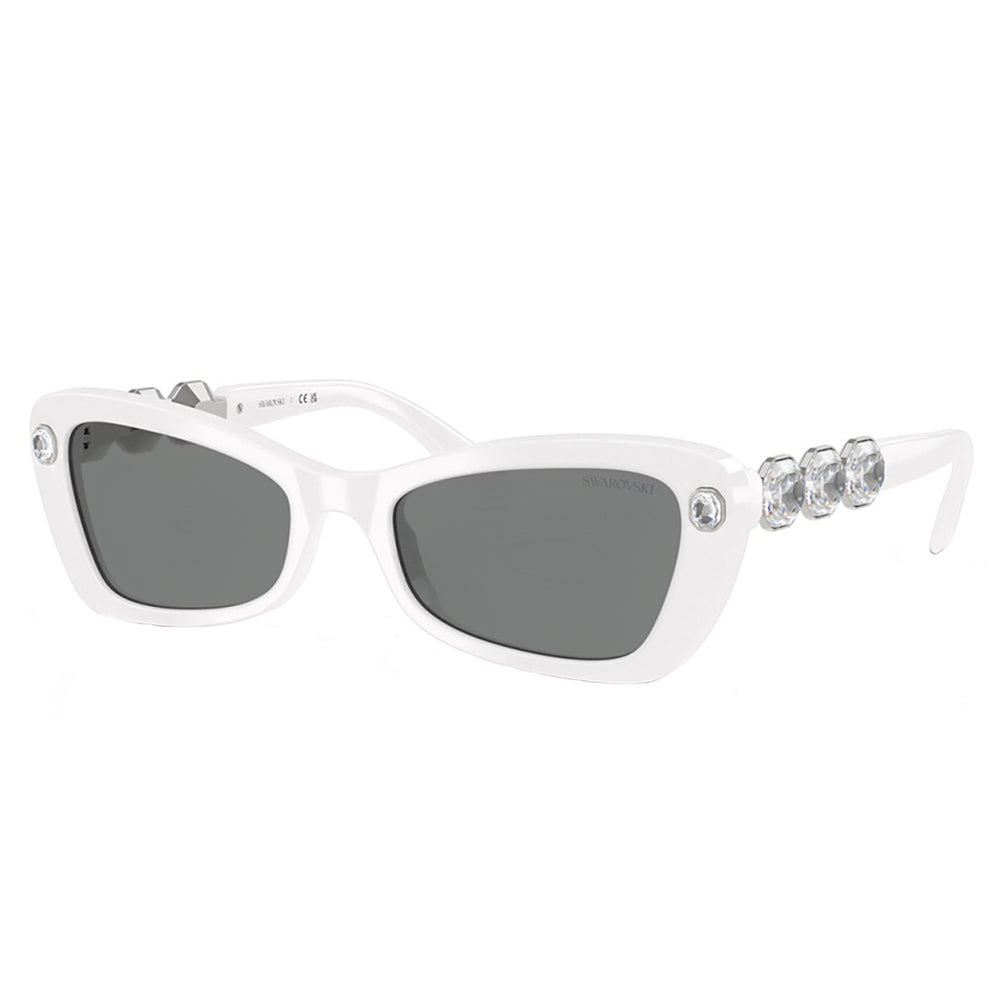 

Женские солнцезащитные очки Swarovski SK 6033 105087 54 мм нестандартной формы, белый