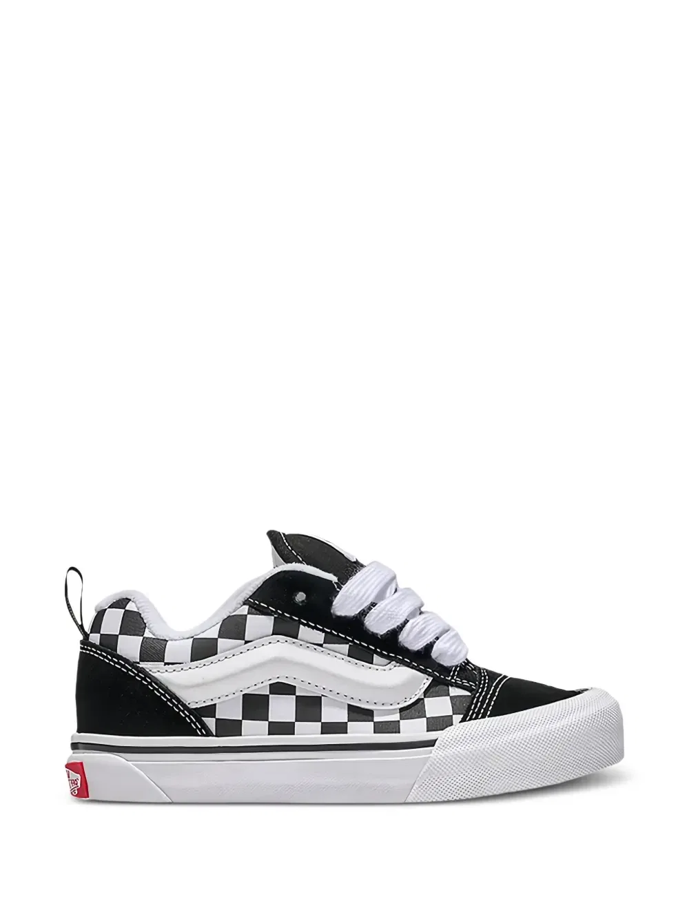 Кеды Knu Skool Checkerboard Vans Kids, черный — фото 2