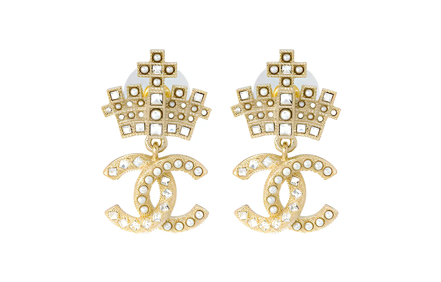 

Брошь с логотипом CHANEL, золотой