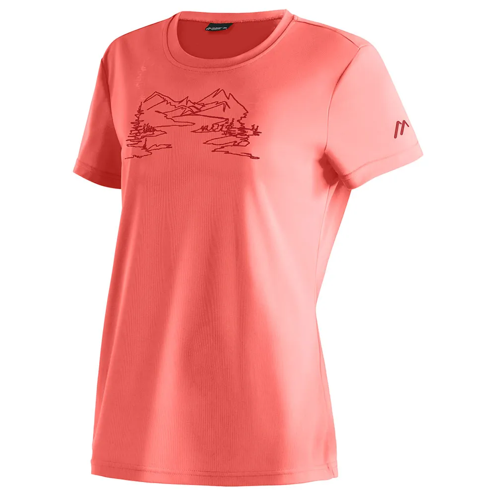 

Футболка с коротким рукавом Maier Sports Wilma Print, розовый