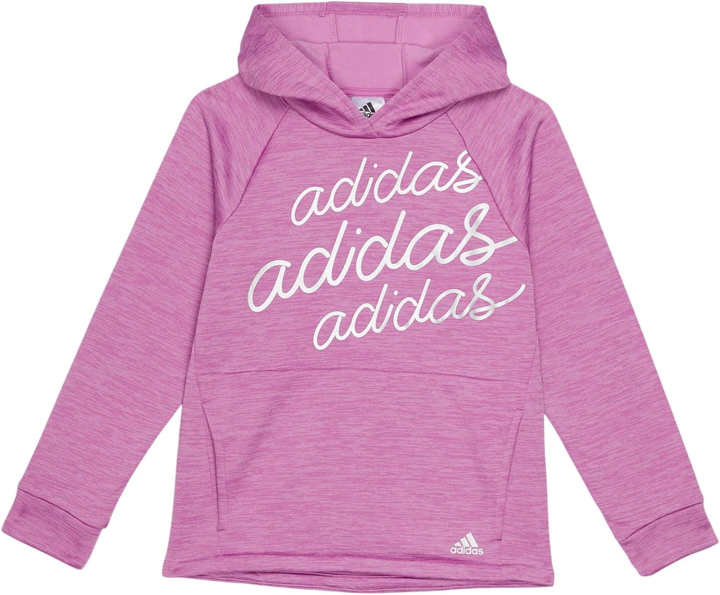 

Толстовка Adidas Melange Graphic Fleece Hood Pullover, цвет Medium Purple Heather