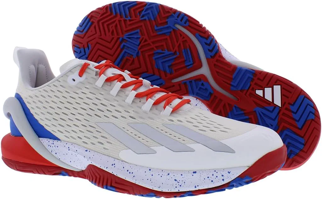 Мужские теннисные кроссовки Adidas Adizero Cybersonic, мультиколор/красный — фото 4