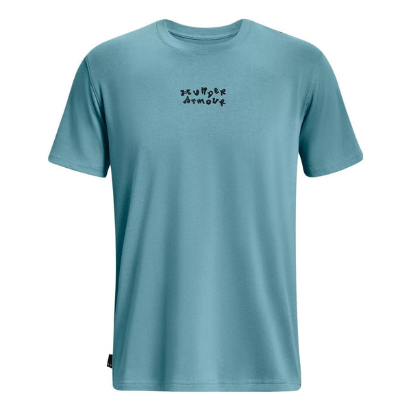 

Футболка checkered heavyweight t-shirt 'blue' Under Armour, синий