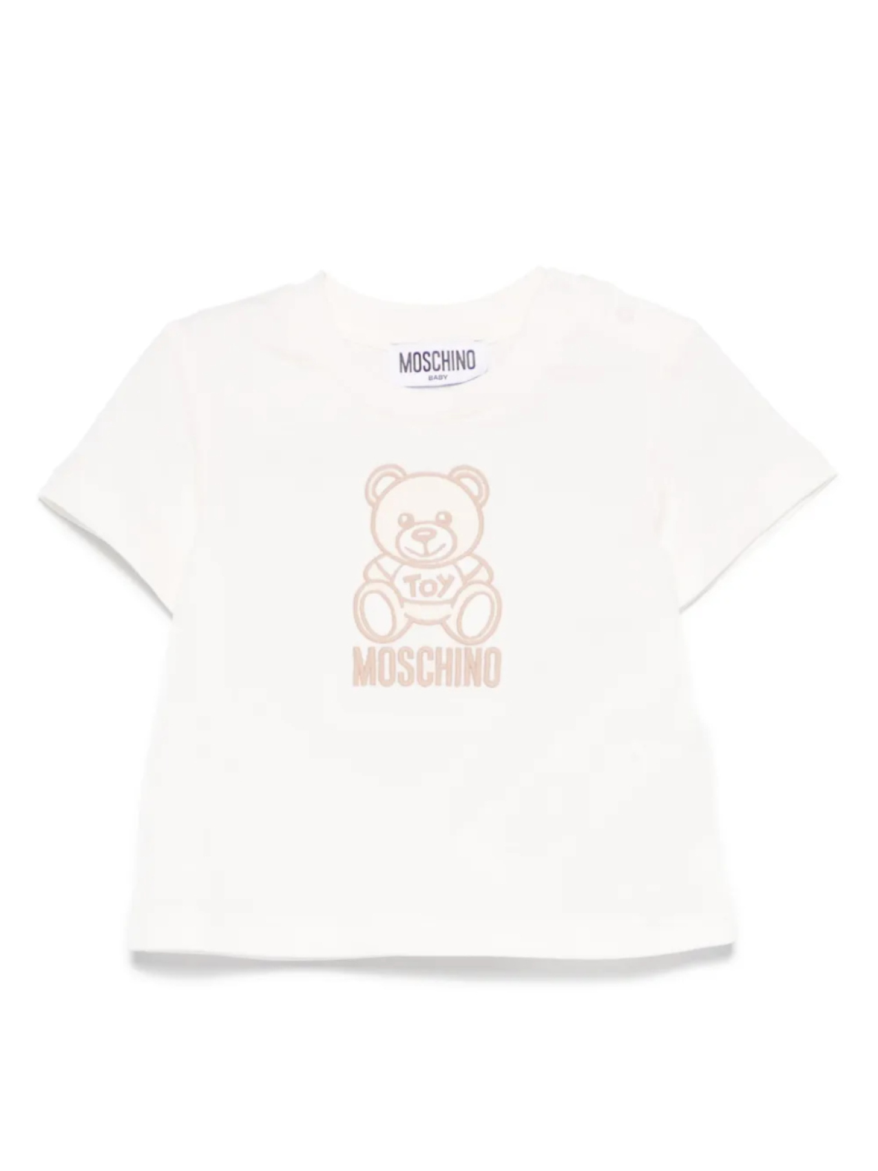 

Футболка Moschino Kids с плюшевым мишкой, белый