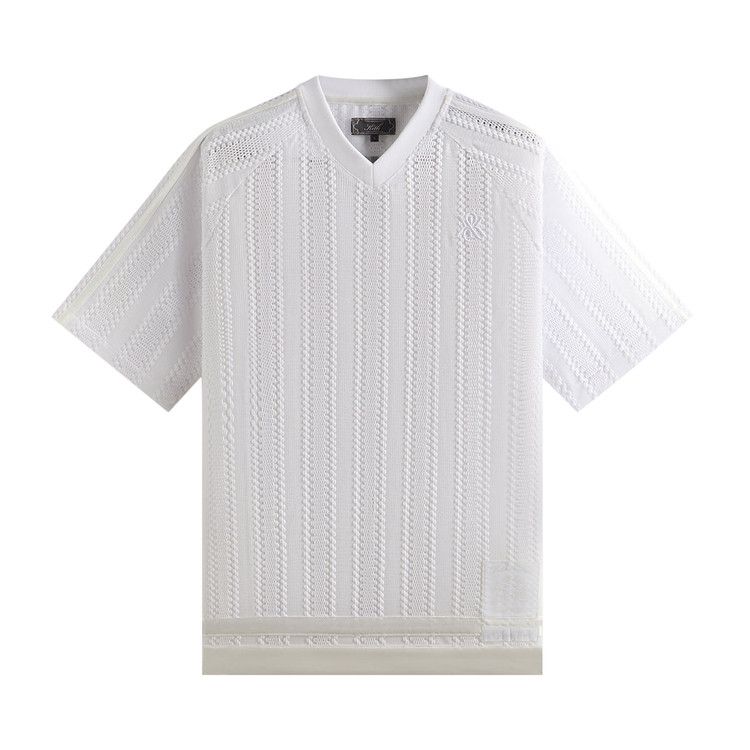 

Джерси Kith Leon Short Sleeve Lace Combo Jersey, White