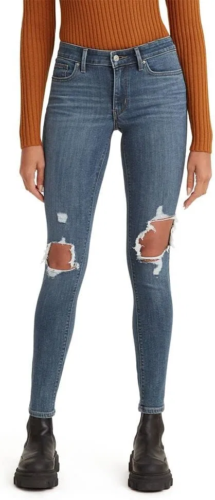 Джинсы скинни Levi's, индиго — фото 2