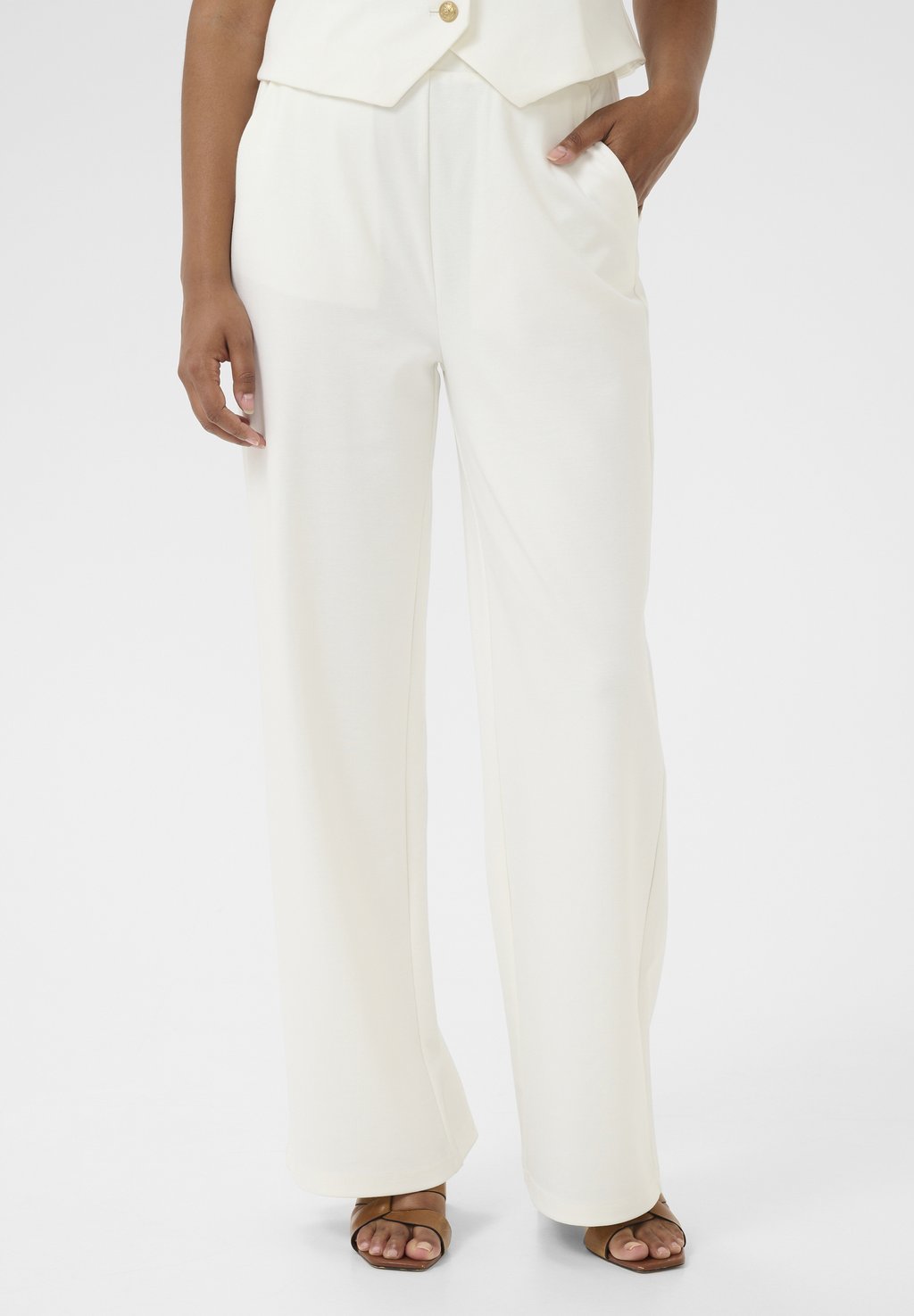 

Брюки ANETT WIDE Cream, белый