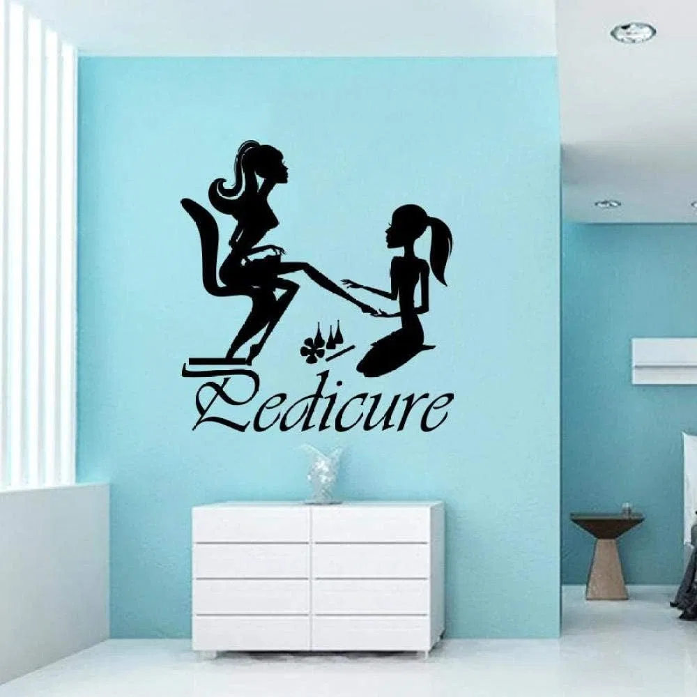 Виниловая наклейка на стену «Nail Art Studio» для салона красоты Qyznbmj — фото 2