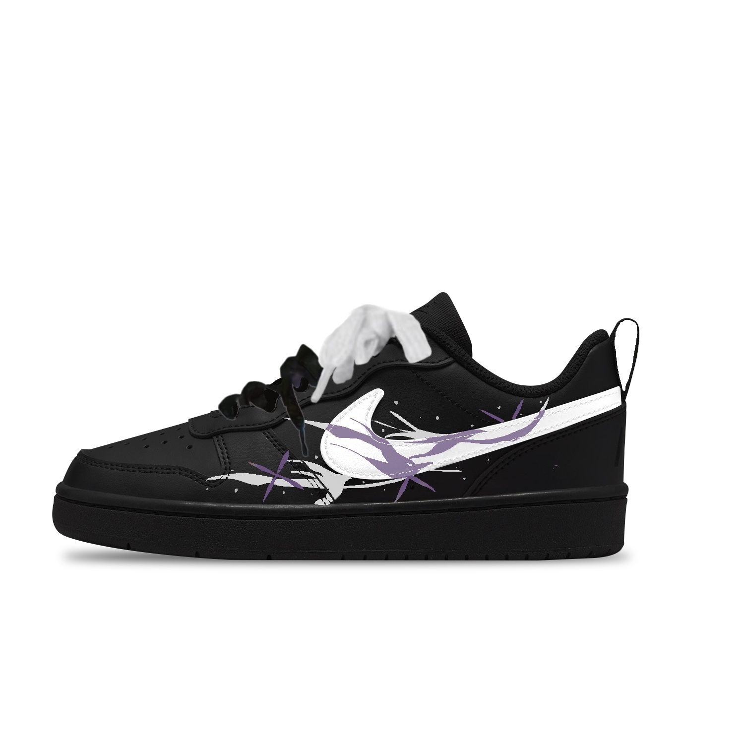 

Кроссовки для скейтбординга Court Borough с противоскользящей подошвой и устойчивостью к истиранию, низкие, детские, унисекс Nike, фиолетовый