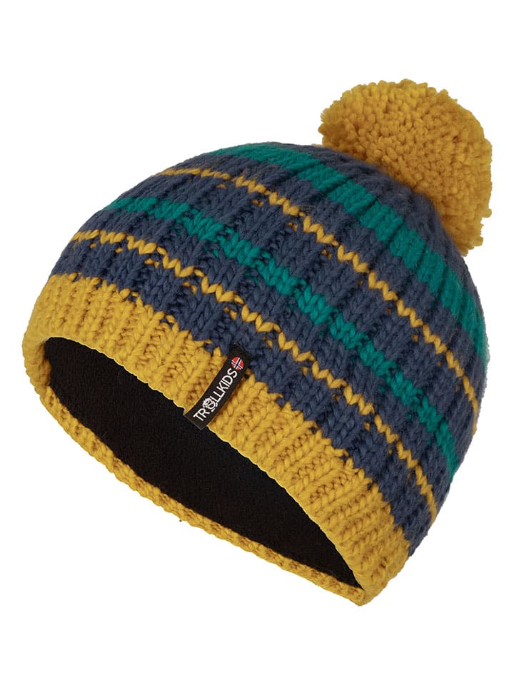 

Trollkids Шапка "Хафьелл" темно-бирюзового/темно-синего цвета