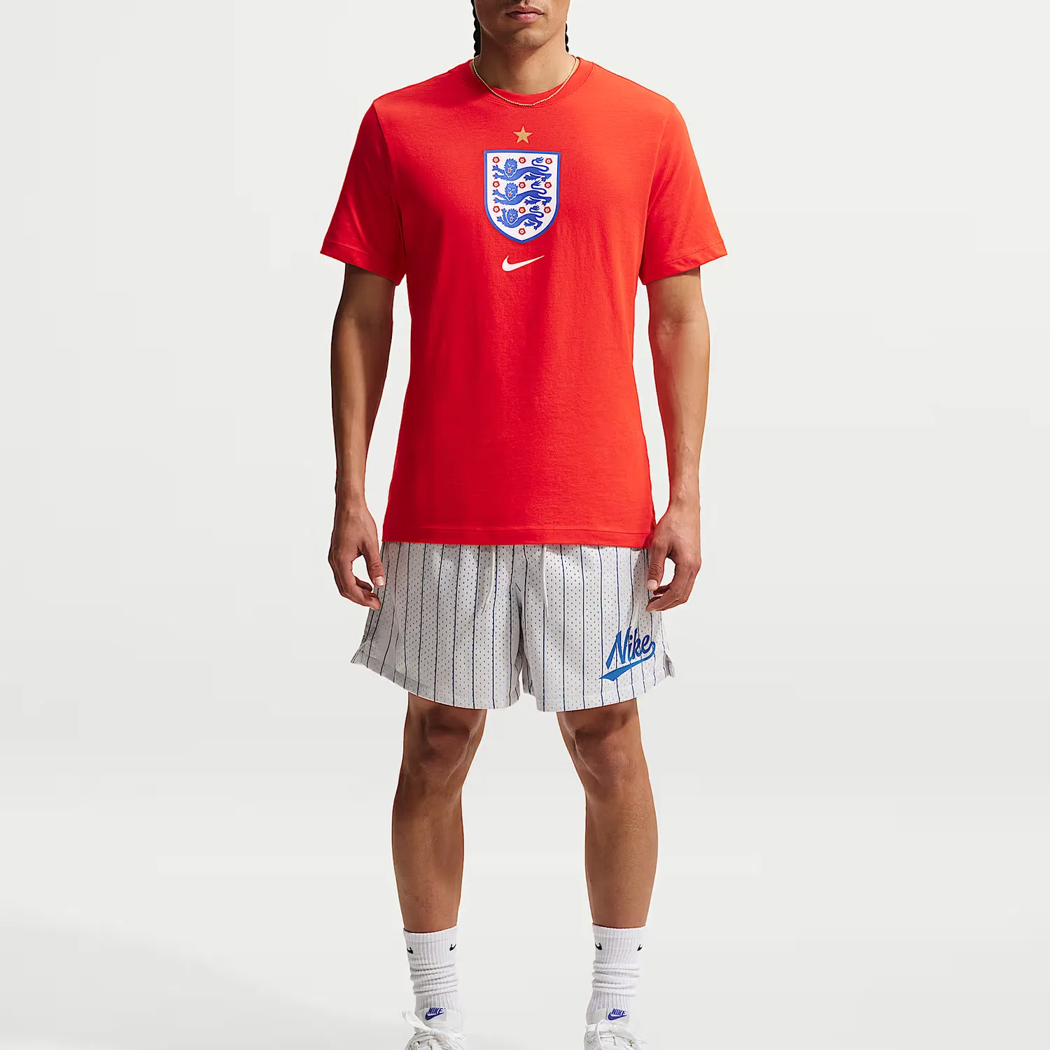 Футболка England Men's Soccer Nike, Challenge Red — фото 3