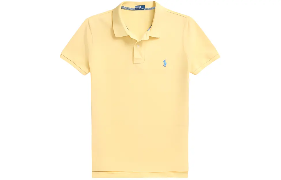 Хлопковая поло Polo Ralph Lauren, желтый — фото 3