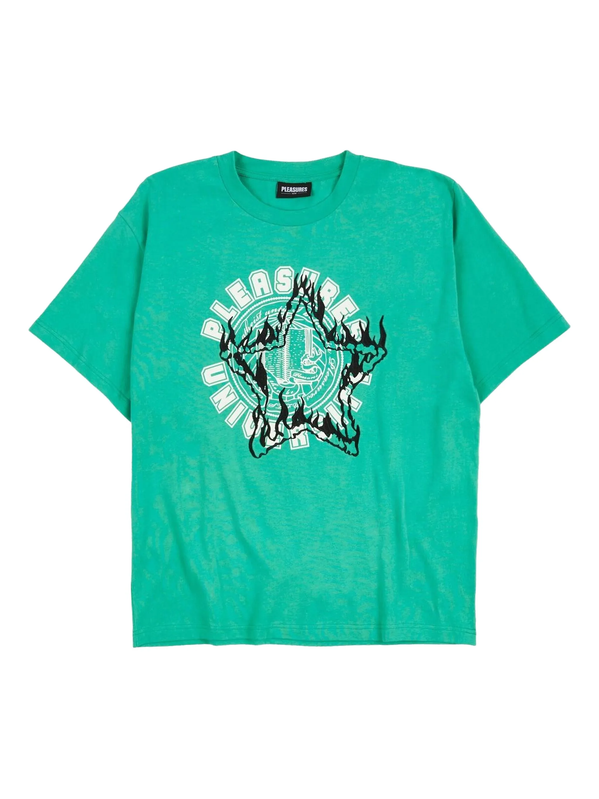 

Футболка с логотипом Pleasures, зеленый
