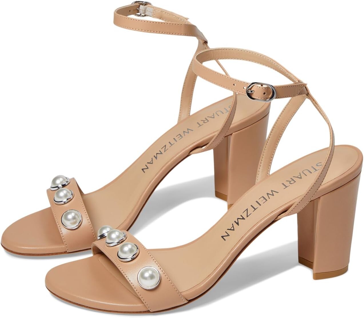 

Сандалии Stuart Weitzman Nearlybare Portia Sandal, цвет Adobe