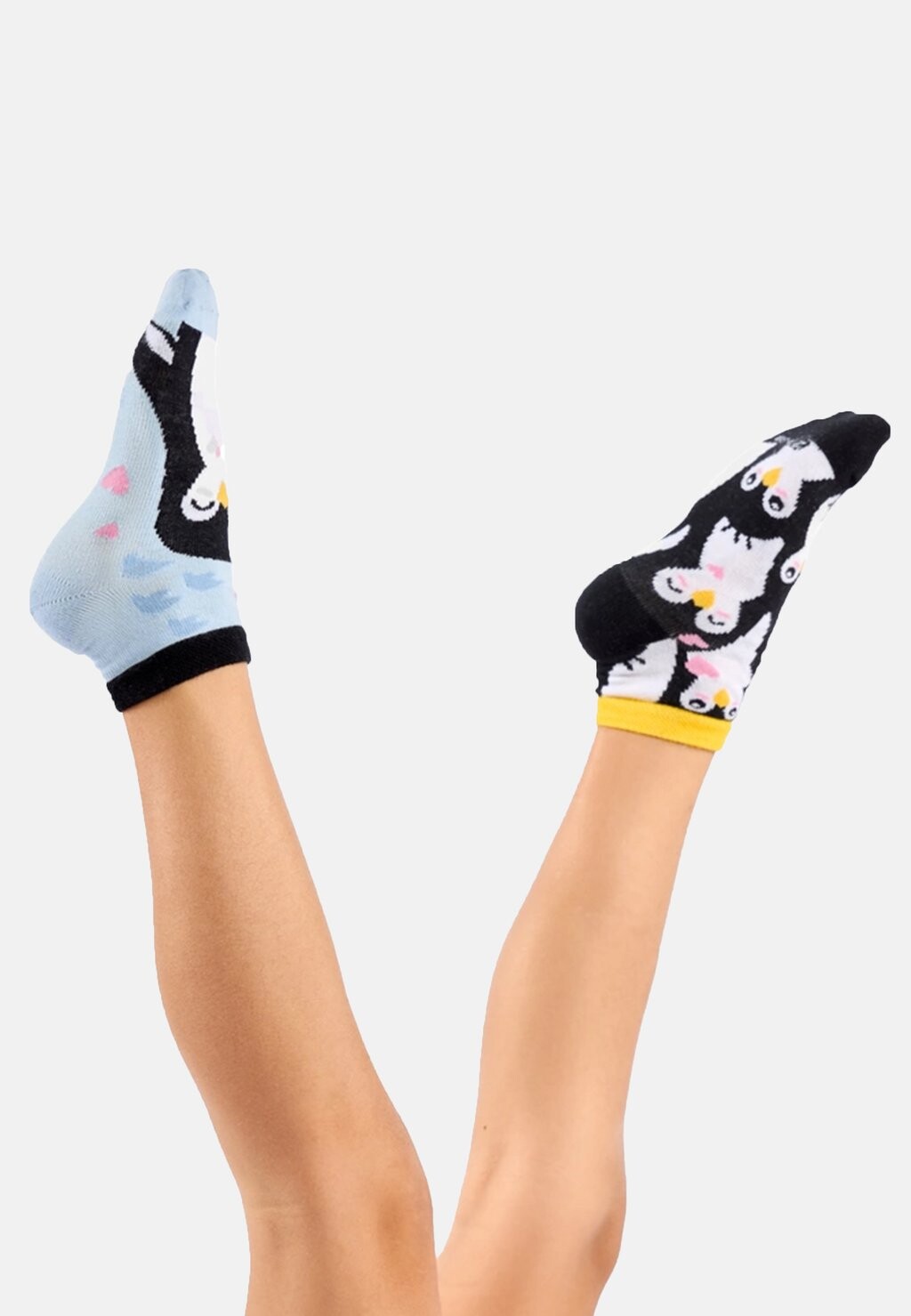 

Носки 1 PAAR MIT 2 UNTERSCHIEDLICHEN DESIGNS MOTIV PINGUIN Dedoles, разноцветный