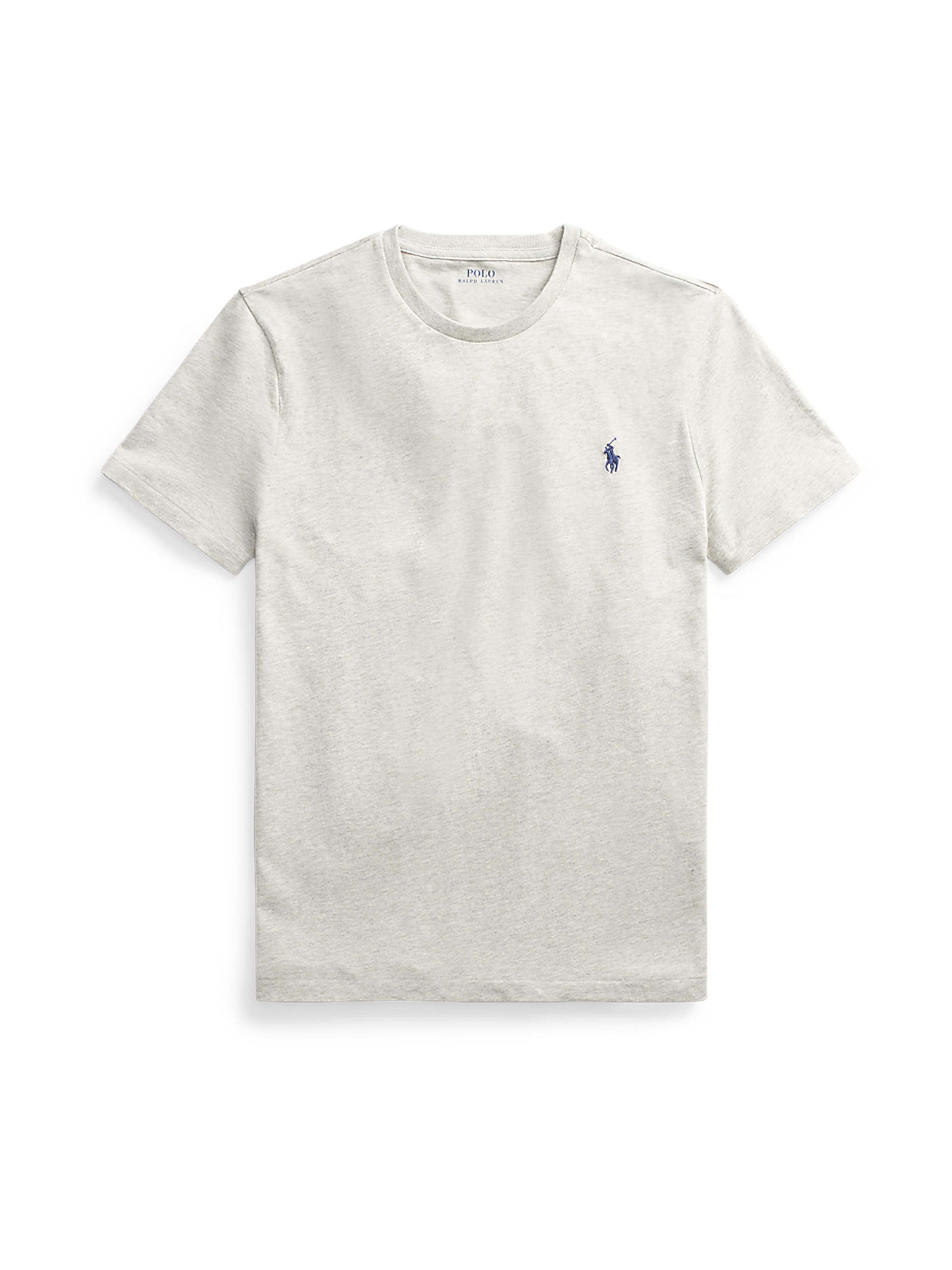 

Polo Ralph Lauren Футболка slim fit в светло-сером цвете