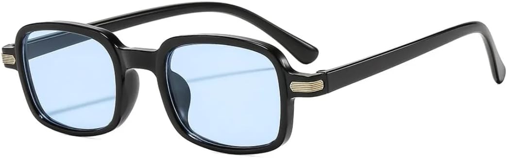 

Винтажные солнцезащитные очки с мелкими заклепками и леопардовым принтом для женщин, модные солнцезащитные очки с градиентным переходом цвета для мужчин TOIPASTN, Black Blue