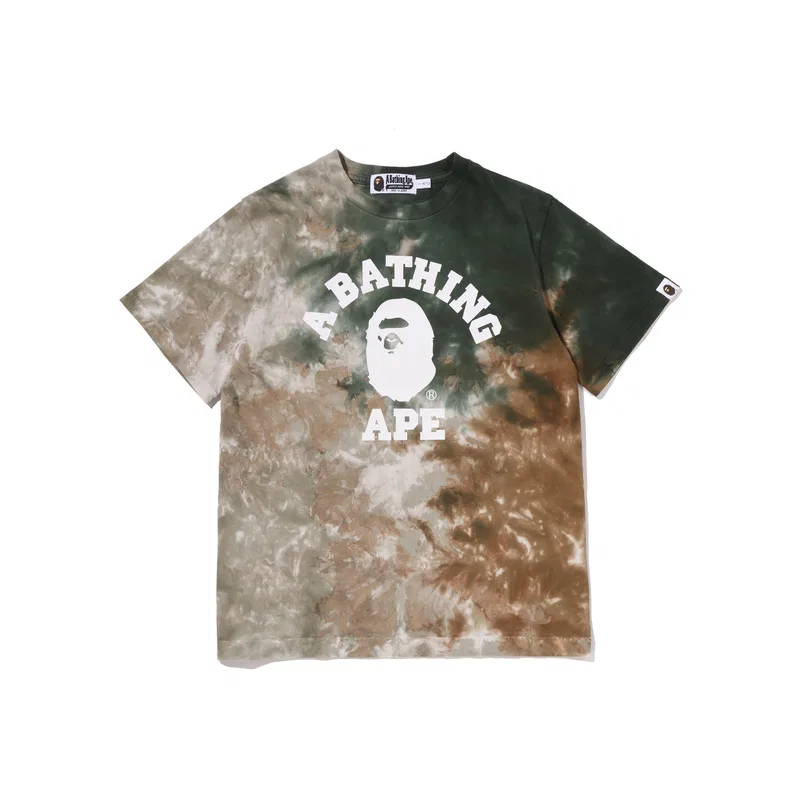 Футболка хлопковая Grade School A BATHING APE зеленая