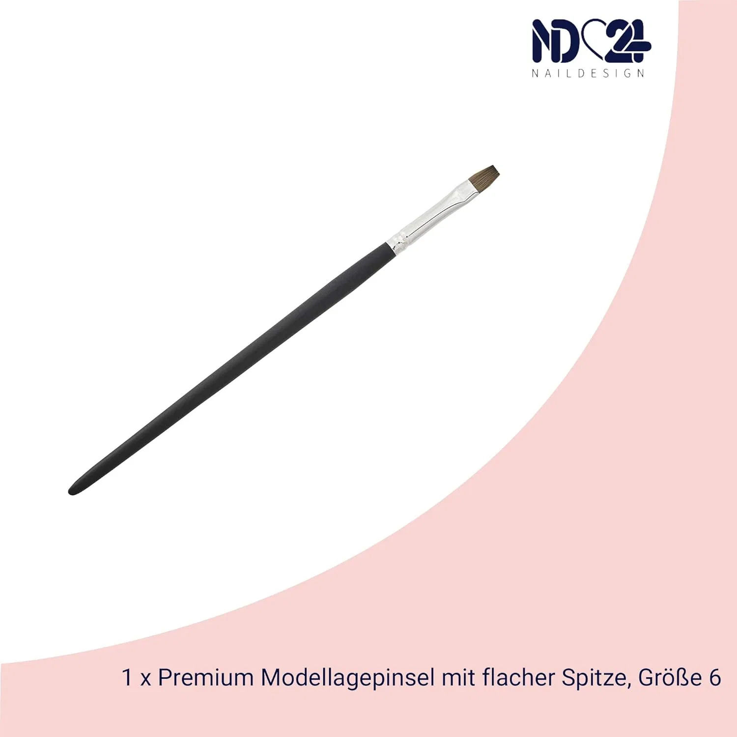 Кисть для моделирования геля Kolinsky Premium, размер 6 Nd24 Naildesign, Wood — фото 2