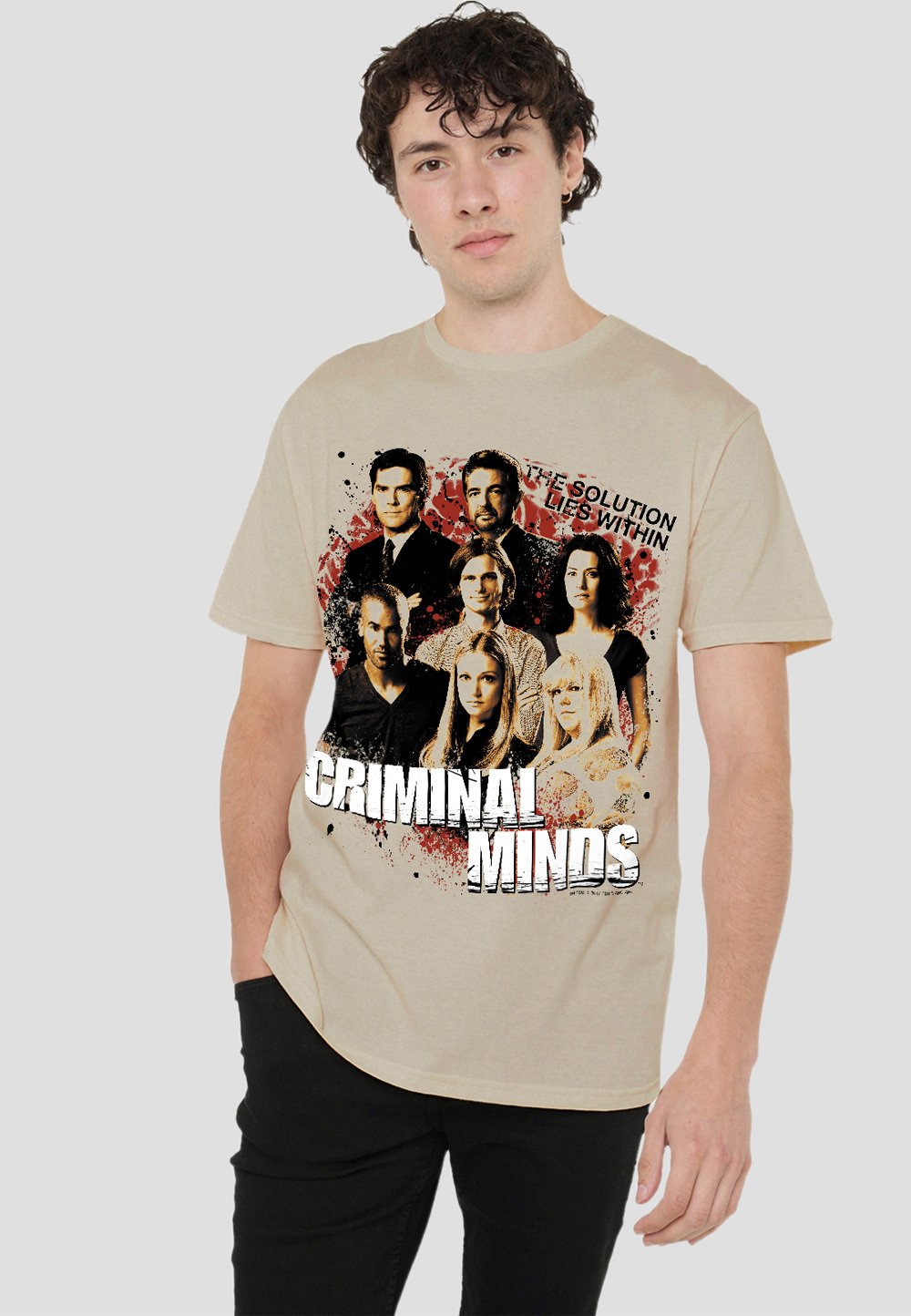 

Футболка с принтом CRIMINAL MINDS SOLUTION LIES WITHIN Cotton Soul, песочный
