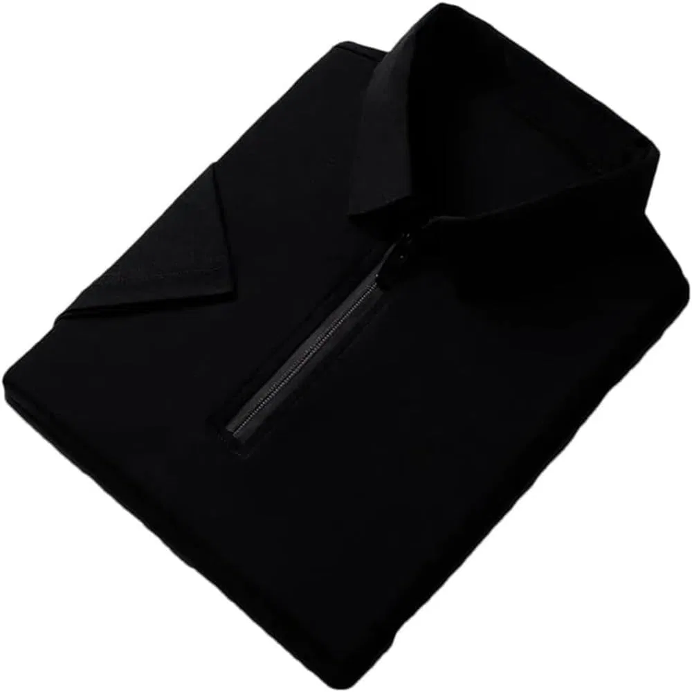 Мужское поло для бега, дышащая сетка, Black
