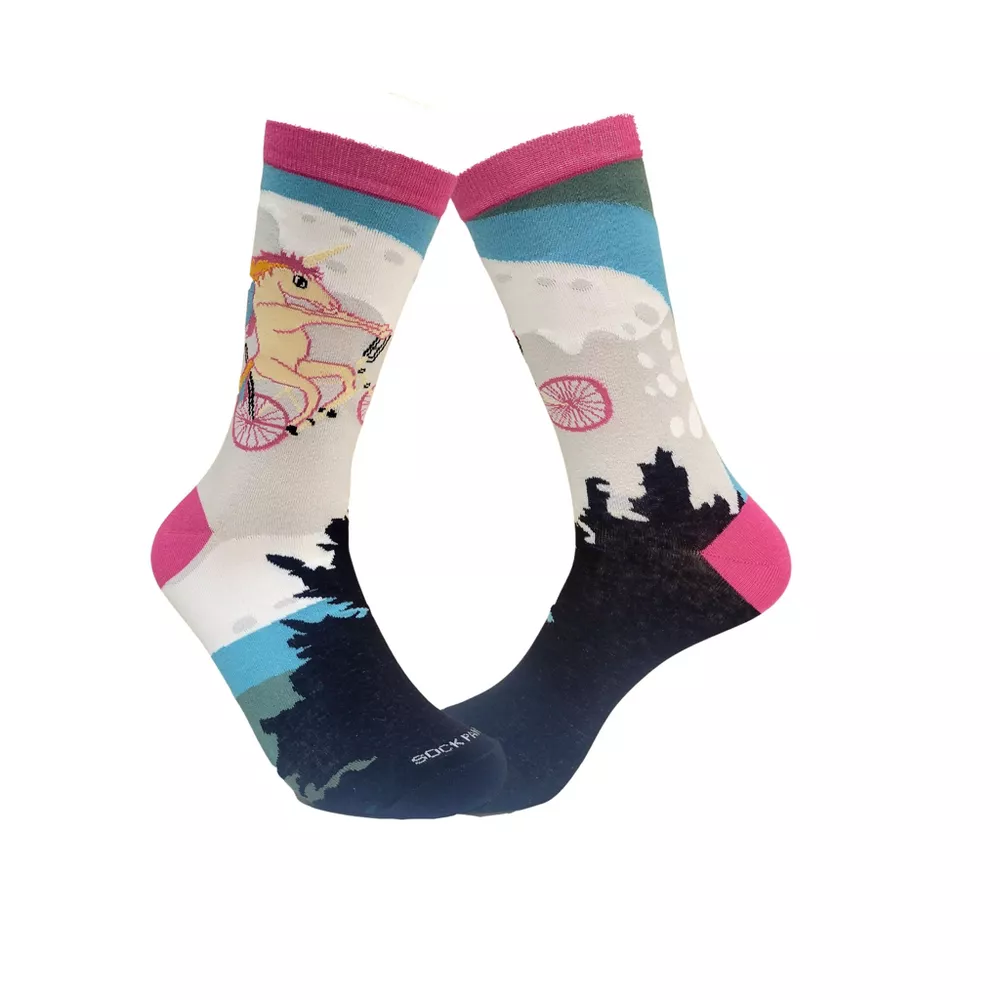 

Единорог на велосипеде от Moon Socks (женские размеры для взрослых, средние) от Sock Panda