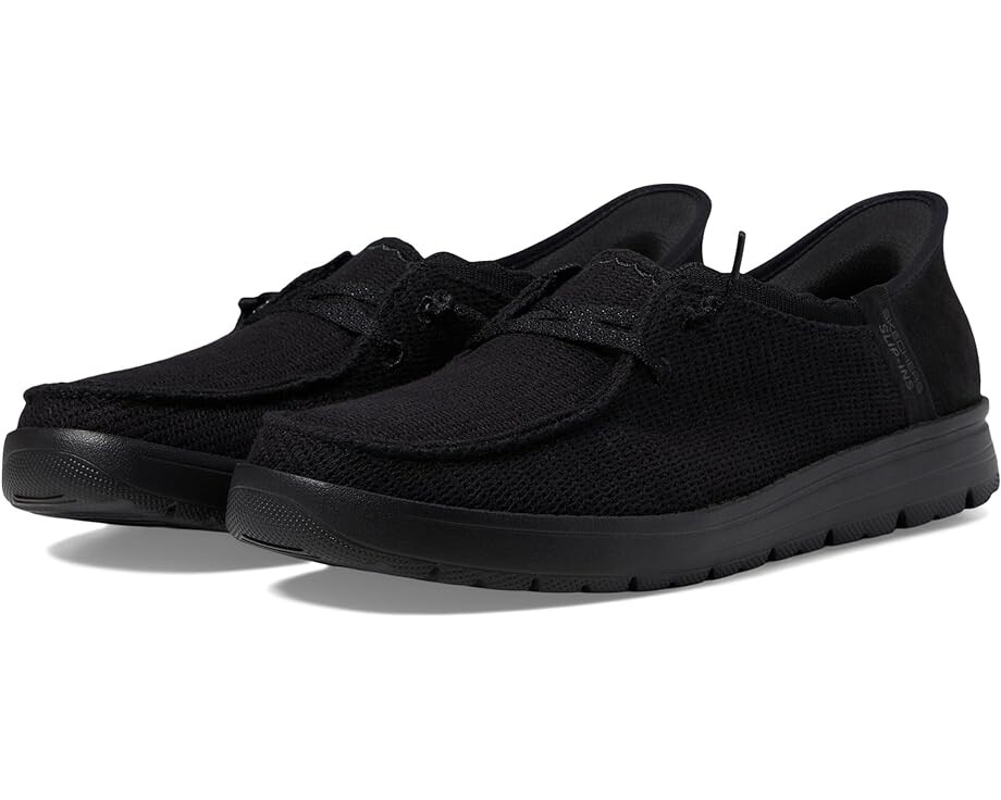 Кроссовки SKECHERS Venice - Coastal Groove Hands Free Slip-Ins, черный