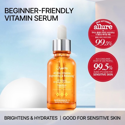 Сыворотка Jumiso — All Day Vitamin Serum Осветляющая и балансирующая для лица с , % экстракта витаминного, 50 мл — фото 3