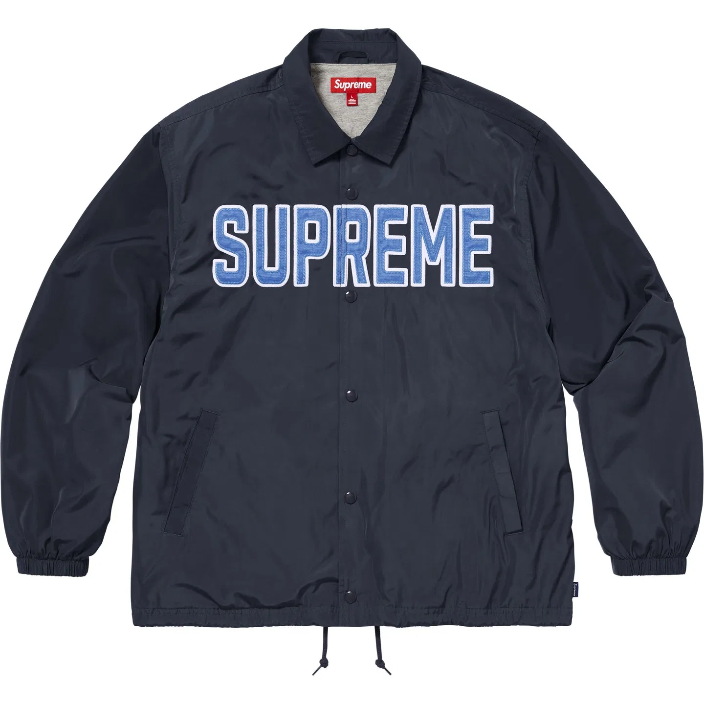 Куртка-тренч Supreme Spellout Coaches Jacket темно-синяя
