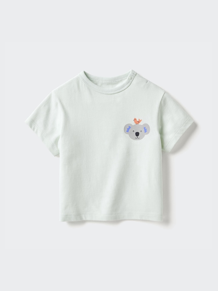 

Футболка joy of print dry с круглым вырезом Uniqlo, цвет 51 зеленый