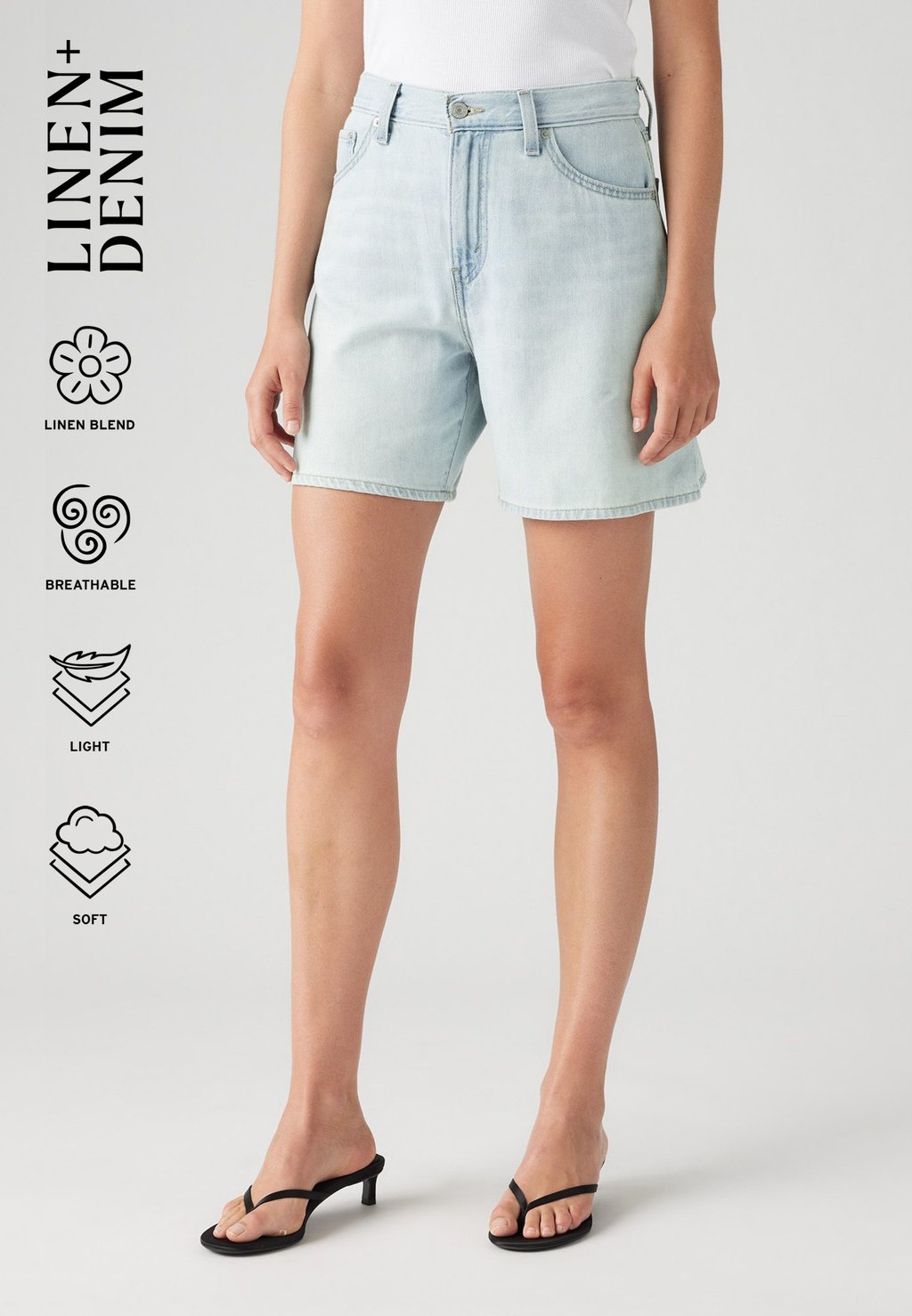 

Джинсовые шорты HIGH BAGGY Levi's, деним