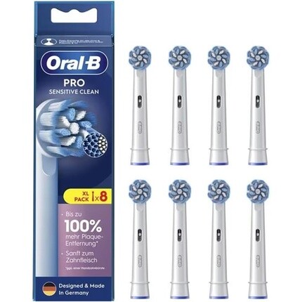 

Насадки для электрической зубной щетки Oral-B Pro Sensitive Clean, щетина X-образной формы — упаковка из 8 шт.