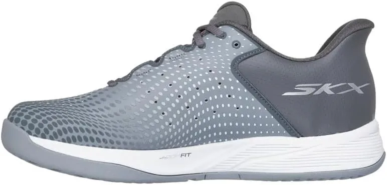 Мужские кроссовки Skechers Viper Court Reload с легким надеванием без рук, серый — фото 2