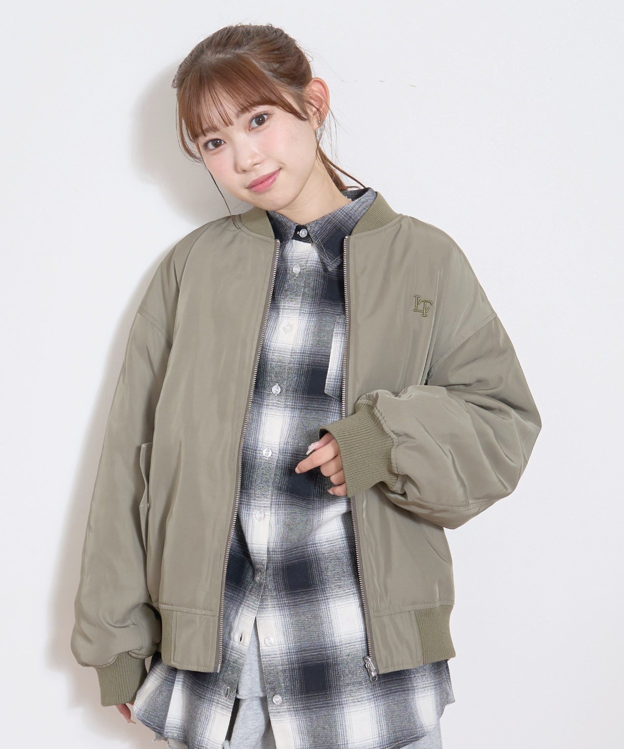 Куртка Реверсивный MA1 Lovetoxic, Khaki