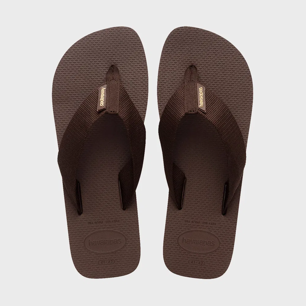 Мужские тёмно-коричневые шлёпанцы Urban Basic от Havaianas — фото 3