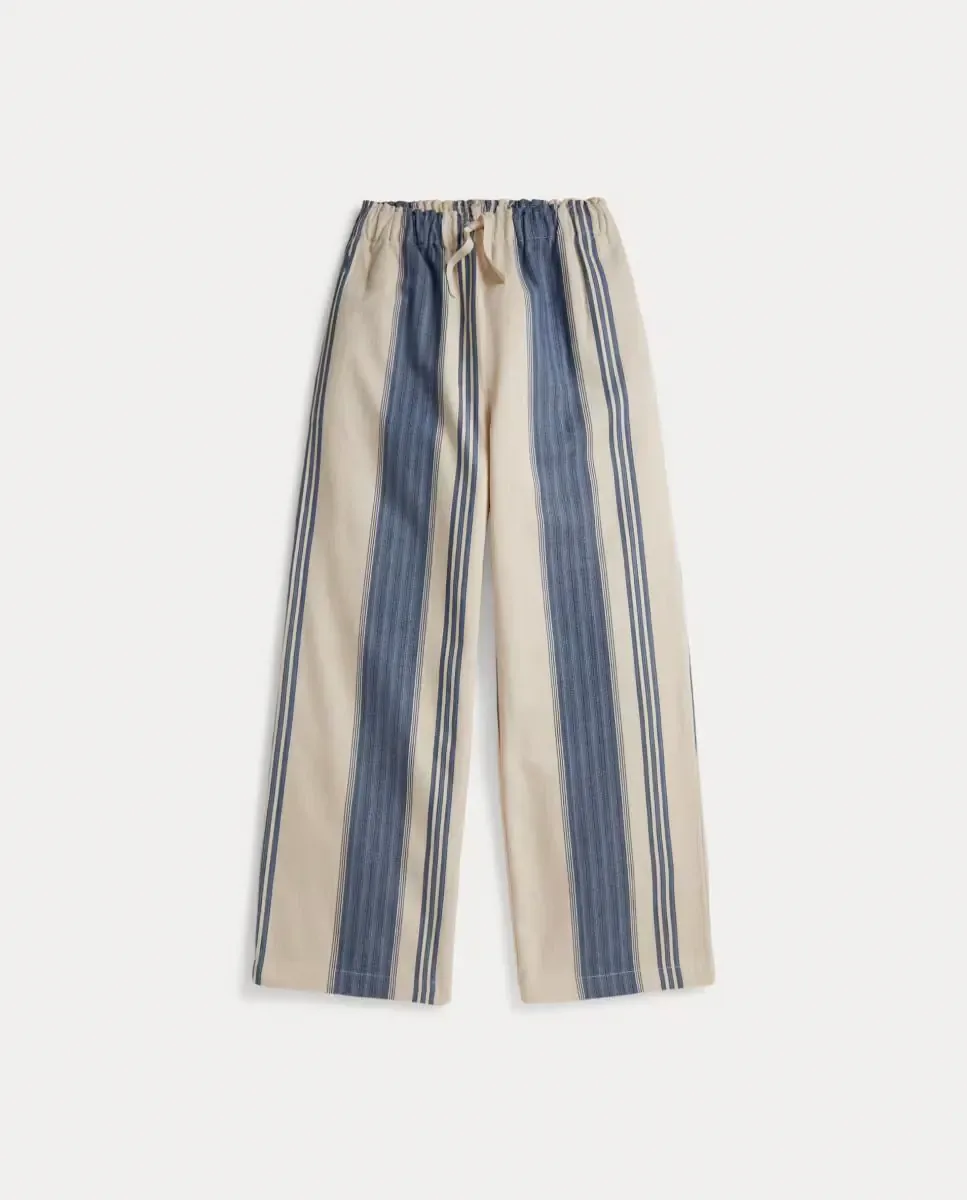 Детские хлопковые брюки для девочки с широкими штанинами Polo Ralph Lauren, мультиколор
